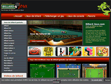 Tablet Screenshot of billard-jeux.com